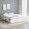 vidaXL Bed Frame without Mattress White Solid Wood 160x200 cm