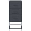 vidaXL Bedside Cabinet Anthracite 36x39x78 cm Steel