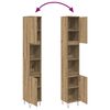 vidaXL Bathroom Cabinet Artisan Oak 30x30x190 cm Engineered Wood