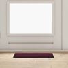 vidaXL Door Mat Bordeaux 60 x 40 x 1.2 cm Teddy Fabric
