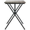 vidaXL Folding Bistro Table Grey 55x54x71 cm Poly Rattan