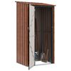 vidaXL Garden Sheds Brown 103 x 86 x 200 cm Metal