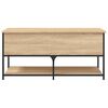 vidaXL Storage Bench Sonoma Oak 100x42.5x47 cm Engineered Wood