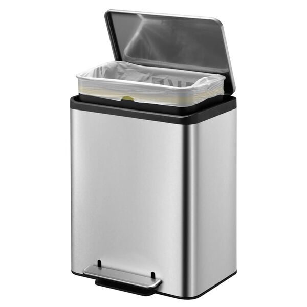 EKO Pedal Bin EcoCasa 30 L Matte Silver