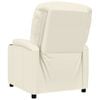 vidaXL Recliner Chair Cream White Faux Leather