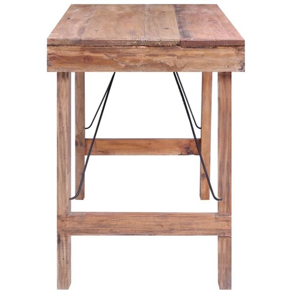 vidaXL Dining Table 120x60x80 cm Solid Reclaimed Wood