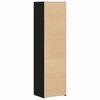 vidaXL Highboard 2 pcs Black Oak 50 x 42.5 x 185 cm