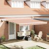 vidaXL Retractable Awning with Manual Multicolour 400 x 300 cm Fabric