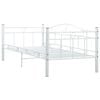 vidaXL Daybed Frame without Mattress White Metal 90x200cm