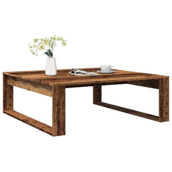 vidaXL Coffee Table Old Wood 100x100x35 cm Engineered Wood