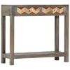 vidaXL Console Table | Grey | Solid mango wood | 86 x 30 x 76 cm | Console Table