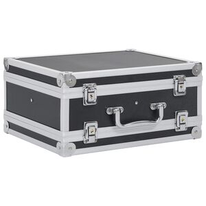 vidaXL Gun Case Aluminium ABS Black