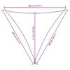 vidaXL Sunshade Sail Oxford Fabric Triangular 3.6x3.6x3.6 m White