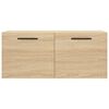 vidaXL Wall Cabinet Sonoma Oak 80x36.5x35 cm Engineered Wood