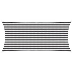 vidaXL Sunshade Sail 2 x 4.5 m HDPE Rectangular Anthracite and White
