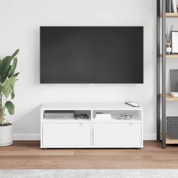 vidaXL TV Cabinet VISNES White 100x40x38 cm Engineered Wood