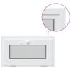 vidaXL Basement Window Internal Colour White RISOR 65 x 40 cm