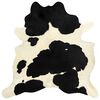 vidaXL Real Cowhide Rug Black and White 180x220 cm