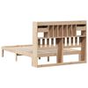 vidaXL Bookcase Bed without Mattress 135x190cm Solid Wood Pine