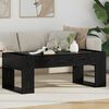 vidaXL Coffee Table Black Oak 110 x 50 x 41 cm Engineered Wood
