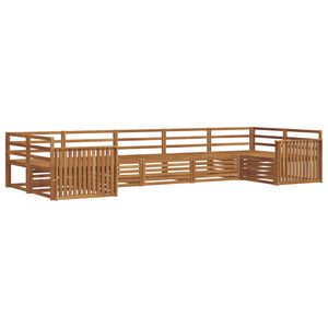 vidaXL Outdoor Sofa Set 7 pcs Natural