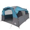 vidaXL Family Tent Tunnel 6-Person Blue Waterproof