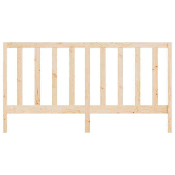 vidaXL Bed Headboard 186x4x100 cm Solid Wood Pine