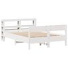vidaXL Bed Frame without Mattress White 135x190 cm Double Solid Wood Pine