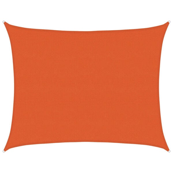 vidaXL Sunshade Sail 160 g/m&sup2; Rectangular Orange 6x8 m HDPE
