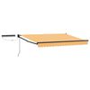 vidaXL Electric Retractable Awning Sand 100% Polyester and Aluminium