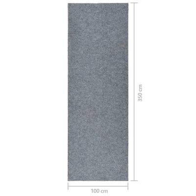 vidaXL Dirt Trapper Carpet Runner 100x350 cm Blue and Grey