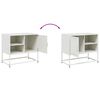 vidaXL TV Cabinet White 68x39x60.5 cm Steel