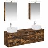 vidaXL Bathroom Furniture Set 5 pcs Smoked Oak