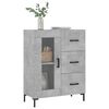 vidaXL Sideboard Concrete Grey 69.5x34x90 cm Engineered Wood