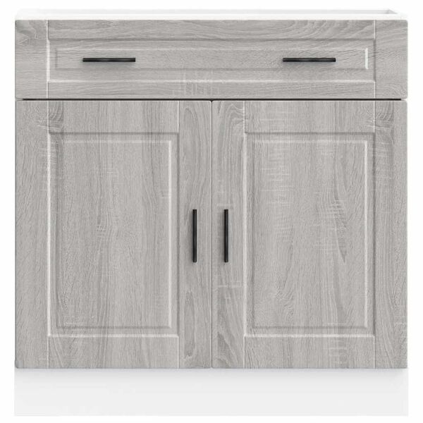 vidaXL Kitchen Base Cabinet Porto Grey Sonoma Engineered Wood