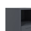 vidaXL Bedside Cabinet Anthracite 36x39x43.5 cm Steel