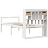 vidaXL Bookcase Bed without Mattress White 75x190 cm Small Single Solid Wood Pine