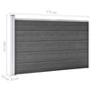 vidaXL Fence Panel Set WPC 699x105 cm Black