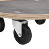 vidaXL Transport Trolleys 2 pcs Round Ø38x11.5 cm