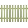 vidaXL Picket Fence Impregnated Pinewood 170x100 cm 6/9 cm