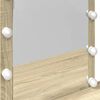 vidaXL Dressing Table with LED Sonoma Oak 100x40x130 cm