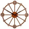 Gifts Amsterdam Wall Clock Oliver Rusty Metal Brown 55x5cm