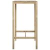 vidaXL Bar Table 60x60x110 cm Impregnated Pinewood