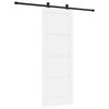 vidaXL Sliding Door 78 x 211 cm Engineered Wood White and Black