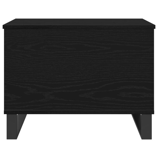 vidaXL Coffee Table Black Oak 60 x 44.5 x 45 cm