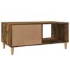 vidaXL Coffee Table Smoked Oak 89,5x50x40 cm Engineered Wood