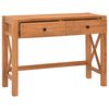 vidaXL Desk with 2 Drawers 100x40x75 cm Teak Wood