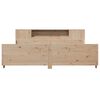 vidaXL Bed Frame without Mattress 180x200 cm Super King Solid Wood Pine