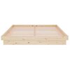 vidaXL Bed Frame without Mattress Solid Wood King Size
