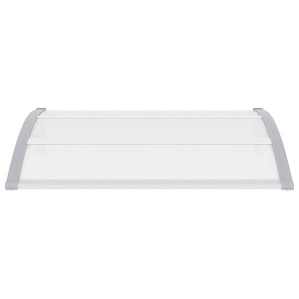 vidaXL Door Canopy Grey 120x100 cm PC